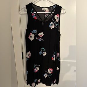 Maurice’s Floral Black Summer Dress Sz Med
